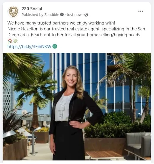 Nicole Hazelton profile post on Facebook