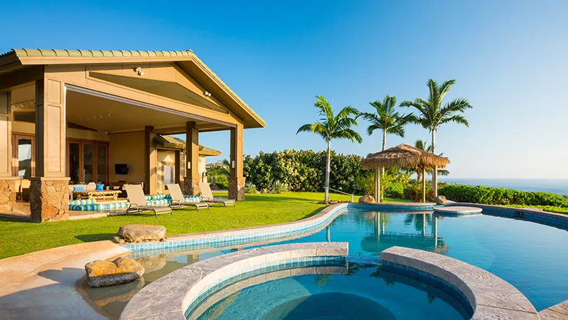 A house with a pool in Southern California