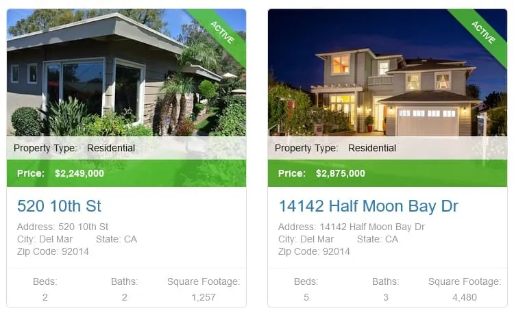 Property Listings Example